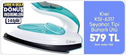 Kiwi KSI-6317 Seyahat Tipi Buharlı Ütü
