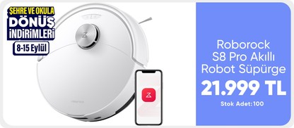 Roborock S8 Pro Akıllı Robot Süpürge