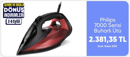 Philips 7000 Serisi Buharlı Ütü DST7022/40 Kırmızı - Siyah