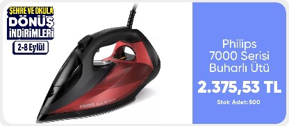 Philips 7000 Serisi Buharlı Ütü DST7022/40 Kırmızı - Siyah