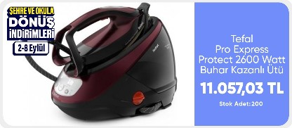 Tefal GV9230 Pro Express Protect Kırışıklık Giderici 2600 Watt Buhar Kazanlı Ütü -1830007725