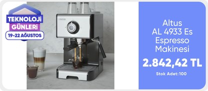 Altus AL 4933 Es Espresso Makinesi