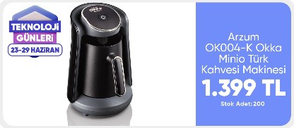 Arzum OK004-K Okka Minio Türk Kahvesi Makinesi - Krom