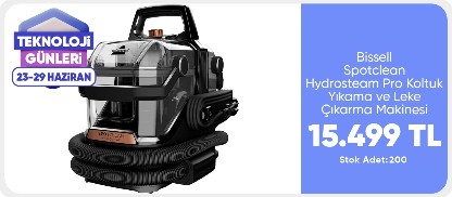 Bissell Spotclean Hydrosteam Pro Buharlı Farklı Yüzeylerde Kullanıma Uygun Halı – Koltuk Yıkama ve Leke Çıkarma Makinesi