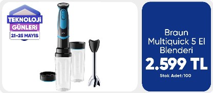Braun Multiquick 5 El Blenderi MQ5252BK Stgo2