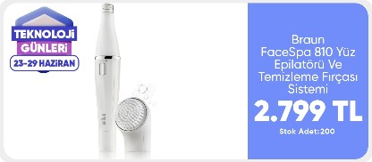 Braun FaceSpa 810 Yüz Epilatörü Ve Temizleme Fırçası Sistemi, Ek Pil İle Birlikte