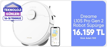 Dreame L10S Pro Gen 2 Robot Süpürge Beyaz