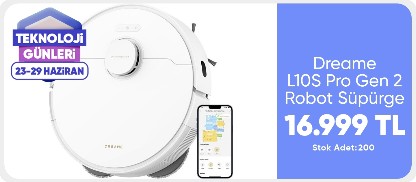 Dreame L10S Pro Gen 2 Robot Süpürge Beyaz