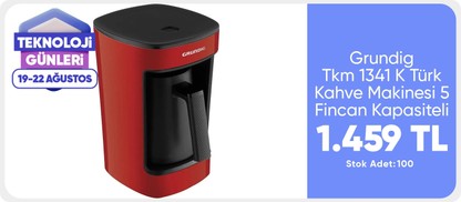 Grundig Tkm 1341 K Türk Kahve Makinesi 5 Fincan Kapasiteli