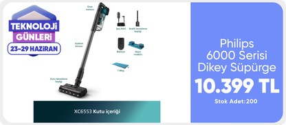 XC6553/01 Philips 6000 Serisi Dikey Süpürge