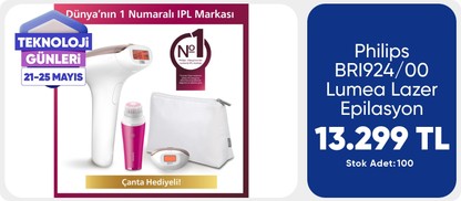 BRI940/00 Lumea 450.000 ATIM Lazer Epilasyon IPL Tüy Alma Cihazı,ÇantaHEDİYELİ,Ekstra Uzun Kablo
