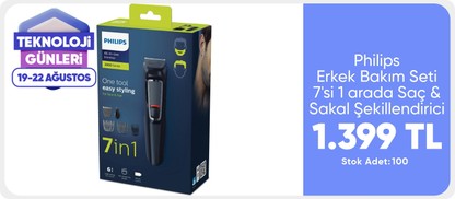 Philips MG3720 Erkek Bakım Seti 7'si 1 arada Saç & Sakal Şekillendirici