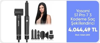 Yasomi S1 Pro 7 In 1 110.000 rpm Motor Gücü 3 Kademe Saç Şekillendirici