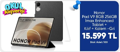 Honor Pad V9 8GB 256GB Imax Enhanced + Kılıf + Kalem