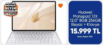Huawei Matepad 12X 12.0" 8GB 256GB Beyaz + Klavye