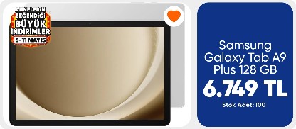Samsung Galaxy Tab A9 Plus 128 GB 11 inç 1920 x 1200 Tablet Navy