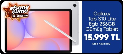 Samsung Galaxy Tab S10 Lite 8gb 256GB Gümüş Tablet