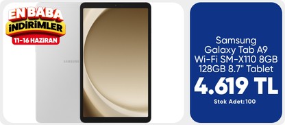 Samsung Galaxy Tab A9 Wi-Fi SM-X110 8GB 128GB 8.7" Tablet Mystic Silver/A