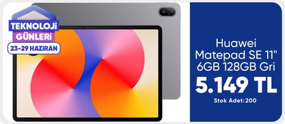Huawei Matepad SE 11" 6GB 128GB Gri