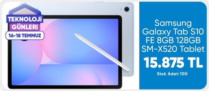 Samsung Galaxy Tab S10 FE 8GB 128GB SM-X520 (Samsung Türkiye Garantili)