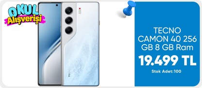TECNO CAMON 40 256 GB 8 GB Ram (Tecno Türkiye Garantili) Buz Beyazı