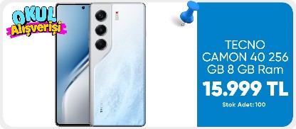 TECNO CAMON 40 256 GB 8 GB Ram (Tecno Türkiye Garantili) Buz Beyazı