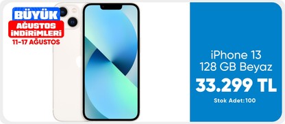 iPhone 13 128 GB Beyaz