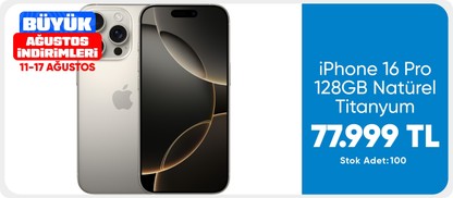 iPhone 16 Pro 128GB Natürel Titanyum