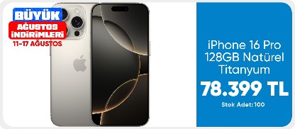 iPhone 16 Pro 128GB Natürel Titanyum