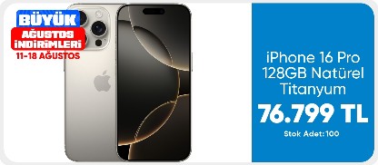 iPhone 16 Pro 128GB Natürel Titanyum