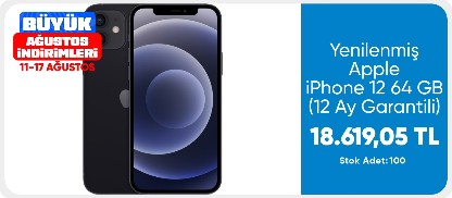 Yenilenmiş Apple iPhone 12 64 GB (12 Ay Garantili) - B Grade