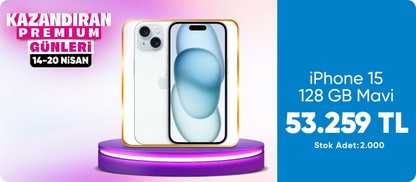 iPhone 15 128GB MAVİ