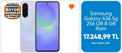 Samsung Galaxy A36 5g 256 GB 8 GB Ram (Samsung Türkiye Garantili) Lila
