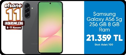 Samsung Galaxy A56 5g 256 GB 8 GB Ram (Samsung Türkiye Garantili) Siyah