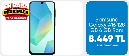 Samsung Galaxy A16 128 GB 6 GB Ram (Samsung Türkiye Garantili) Siyah