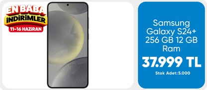 Samsung Galaxy S24+ 256 GB 12 GB Ram (Samsung Türkiye Garantili) Siyah