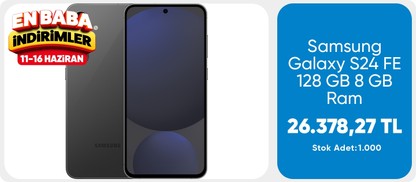 Samsung Galaxy S24 FE 128 GB 8 GB Ram (Samsung Türkiye Garantili) Grafit