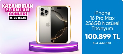 iPhone 16 Pro Max 256GB Natürel Titanyum