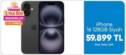 iPhone 16 128GB Siyah