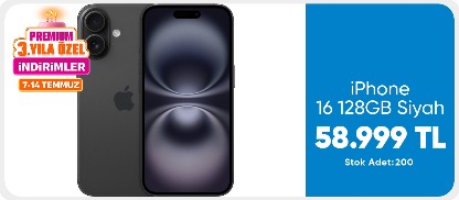 iPhone 16 128GB Siyah