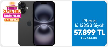 iPhone 16 128GB Siyah