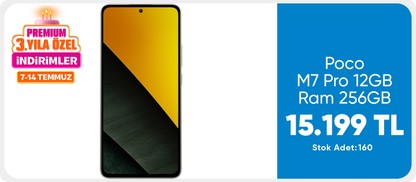 Poco M7 Pro 12GB Ram 256GB Rom Gümüş