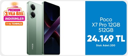 Poco X7 Pro 12GB 512GB (Xiaomi Türkiye Garantili)