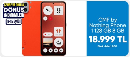 CMF by Nothing Phone 1 128 GB 8 GB (Nothing Türkiye Garantili) Turuncu