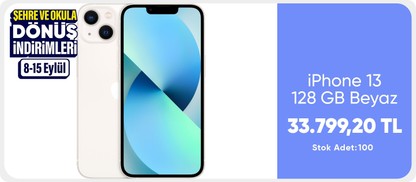 iPhone 13 128 GB Beyaz