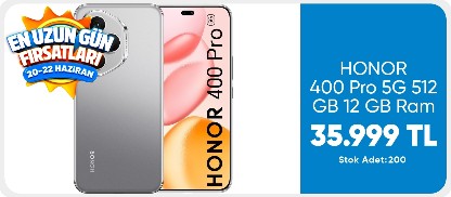 HONOR 400 Pro 5G 512 GB 12 GB Ram (Honor Türkiye Garantili) Uzay Grisi