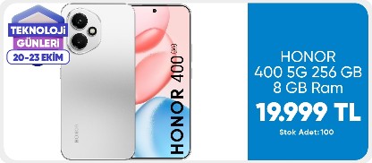 HONOR 400 5G 256 GB 8 GB Ram (Honor Türkiye Garantili) Ay Grisi