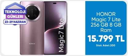 HONOR Magic 7 Lite 256 GB 8 GB Ram (Honor Türkiye Garantili) Mor
