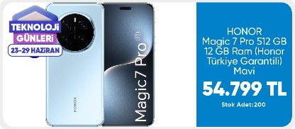 HONOR Magic 7 Pro 512 GB 12 GB Ram (Honor Türkiye Garantili) Mavi