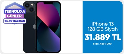 iPhone 13 128 GB Siyah